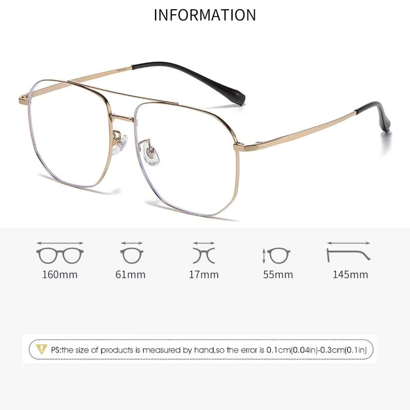KSVEREN Korrektionsbrille, Vollrand, Metall, Unisex - Bild 2