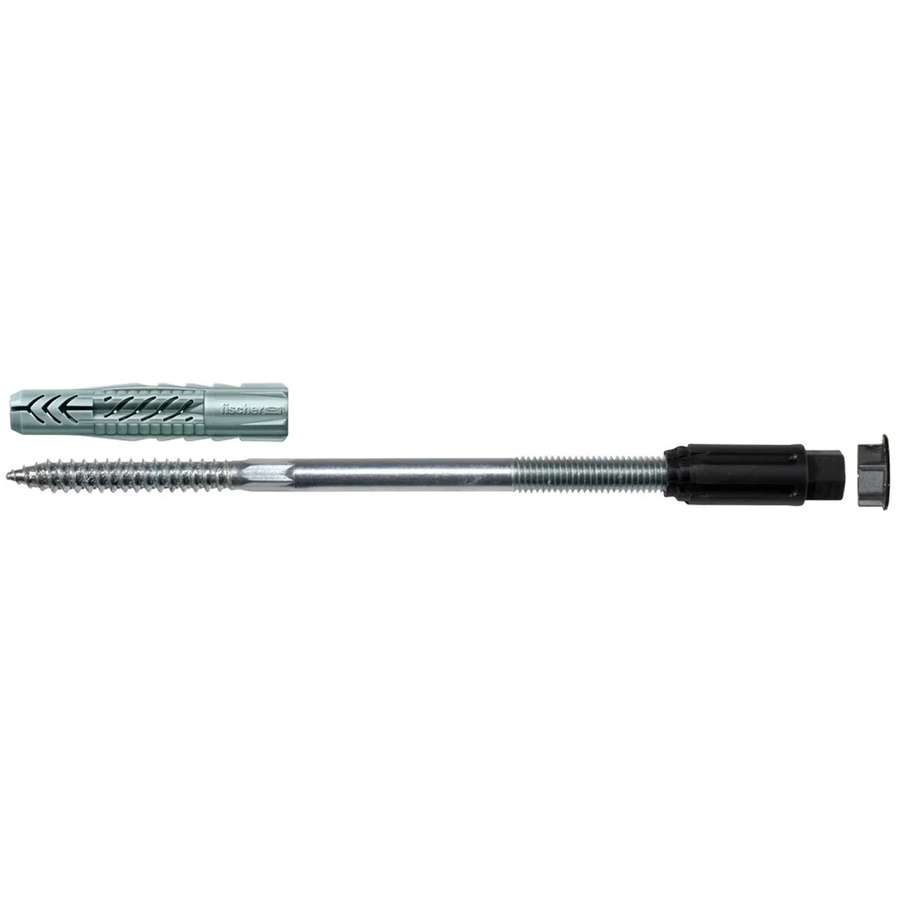 Fischer Abstandsmontagesystem Thermax 8/80 M6 B Universal-Dübel aus Nylon in Grau/Schwarz/Silber - Bild 3