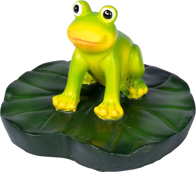 Viva Domo Teichfrosch Tischdeko in Grün und Gelb - Bild 1