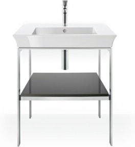 Duravit Waschtisch-Konsole White Tulip, Farbe White, bodenstehend, B: 68,4 cm, T: 45,0 cm - Bild 1