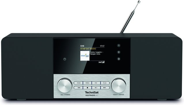 TechniSat DIGITRADIO 4 C DAB+ UKW Stereoradio mit Bluetooth und Farbdisplay schwarz/silber - Bild 1