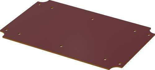 Bopla BoVersa BOV M 2114 Montageplatte aus Hartpapier für Aluminium, Braun, L: 128,20 cm, B: 198 cm, H: 2 mm - Bild 1