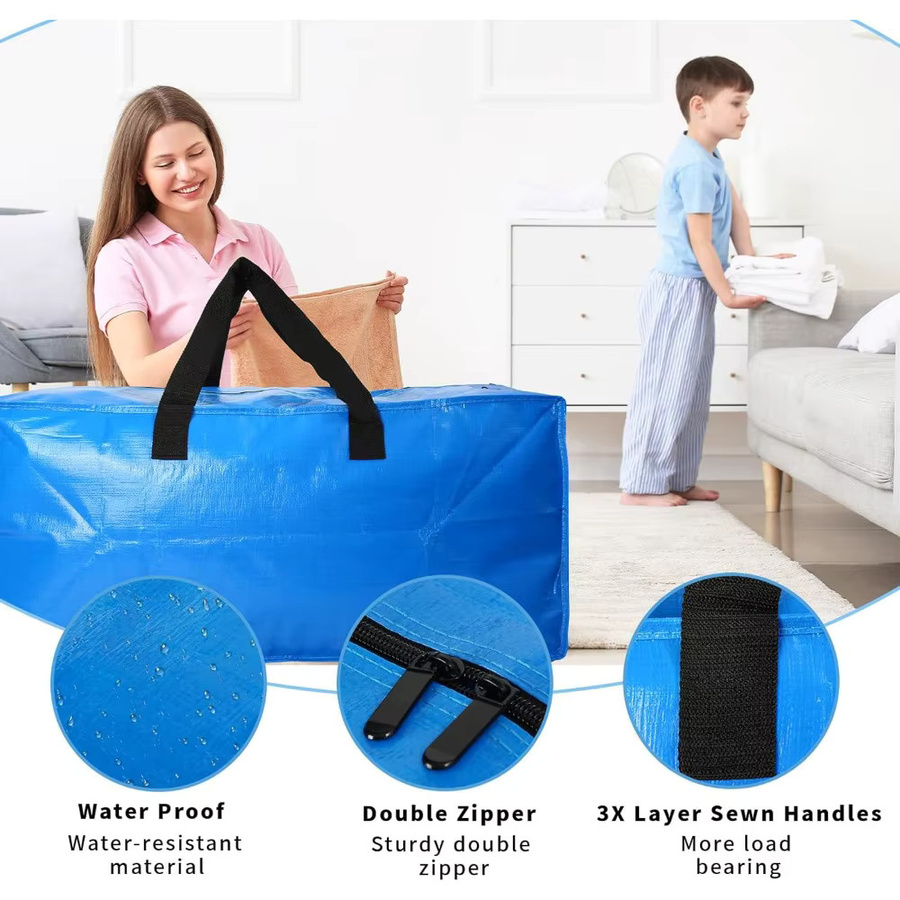 Wasserdichte Heavy-Duty Aktivitätstaschen aus Textil in Blau für Lagerung und Transport - Bild 2