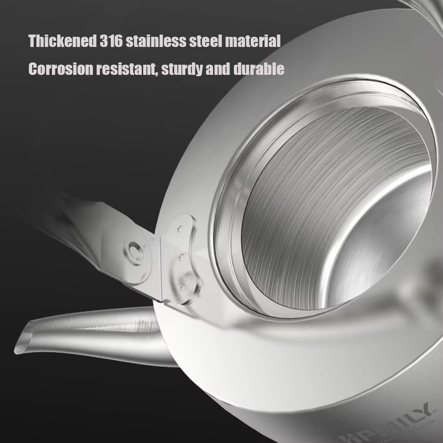 ENERGE SPRING Teekessel aus Edelstahl mit Teesieb, Silber, 1,5 l - Bild 5