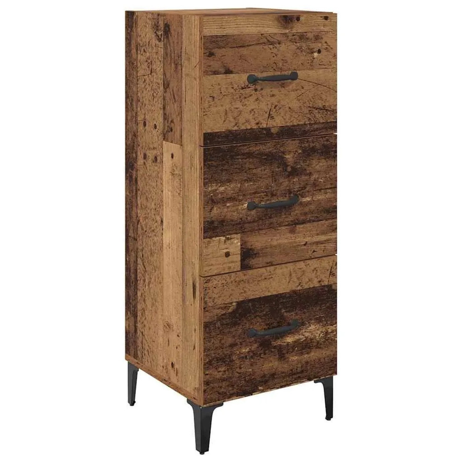 vidaXL Sideboard Altholz modern braun B/T/H: 34,5 x 34 x 90 cm - Bild 2