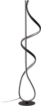 Lucande LED Stehlampe Rodado Modern aus Aluminium in Schwarz