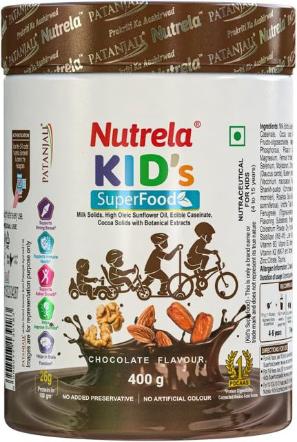 Nutrela Kids Protein Pulver, Schokolade, Getränkepulver, 400 g - Bild 1