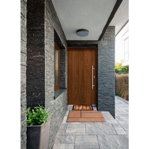 Splendoor Haustür PATRAS Prime aus Aluminium in Nussbaum Braun, H: 210 cm, B: 100 cm, T: 7 cm - Bild 2