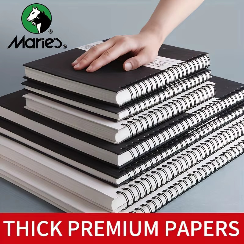 Marie's Skizzenbuch für Erwachsene mit 30 Blatt und festem Einband, 160 g/m2, spiralgebunden - Bild 3