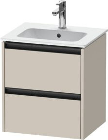 Duravit Waschtischunterschrank Ketho.2 in Tau matt mit 2 Schubladen, wandhängend, B/T/H: 51 x 42 x 54,9 cm - Bild 1