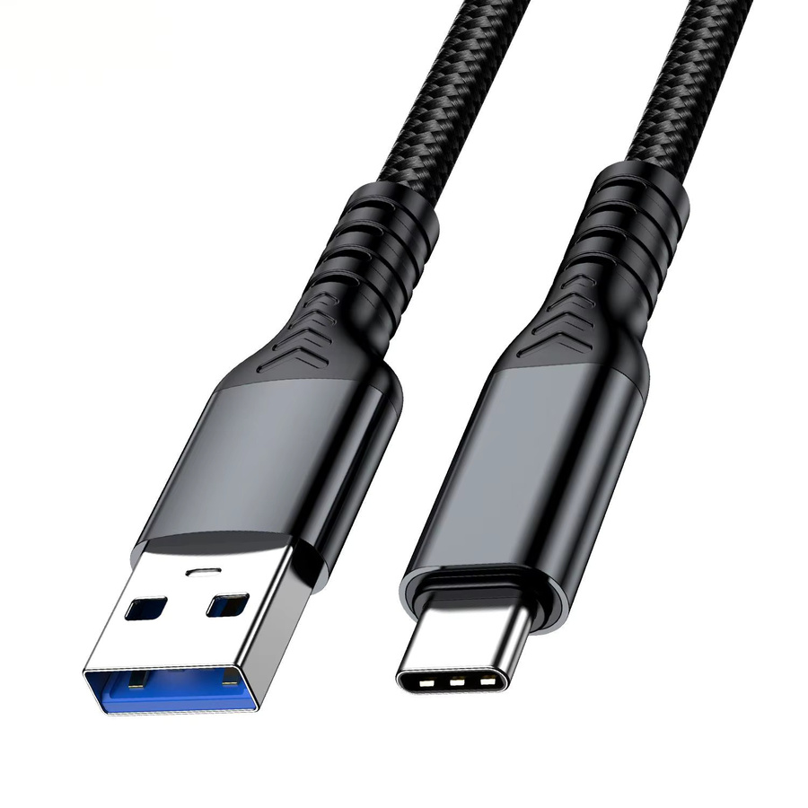 FC&EC USB 3.2 Typ-C-auf-Typ-A-Kabel in Schwarz für 10 Gbit/s Datenübertragung und 60 W PD Schnellladen - Bild 2