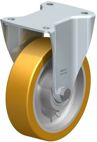 Blickle Bockrolle 9506 BH-GTH 175K aus Stahl und Kunststoff, verzinkt, Rad-Durchmesser: 175 mm, Tragfähigkeit: 875 kg - Bild 1