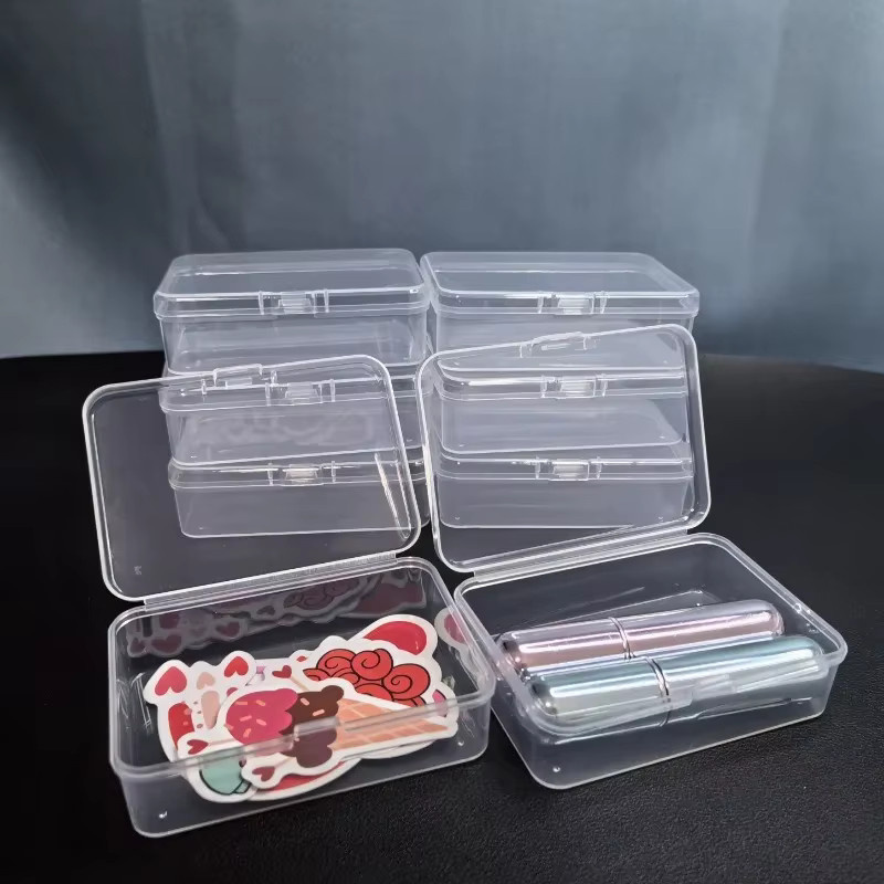 10 Stück transparente Aufbewahrungsboxen aus Kunststoff für Kleinteile wie Perlen und Nagelaufkleber - Bild 2
