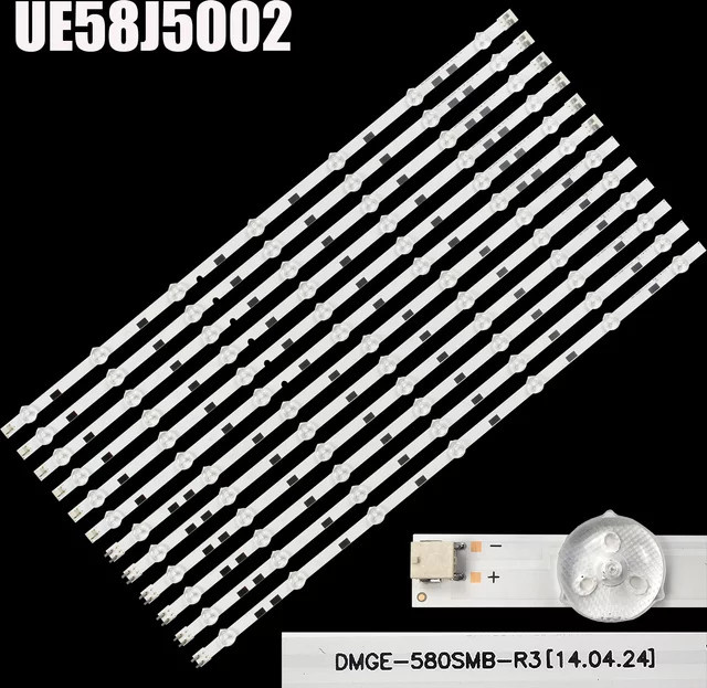 LED Hintergrundbeleuchtungs-Streifen in Weiß für UA58H5288 UN58H5202 UE58H5200 UE58J5200 UN58H5203 UE58J5202 UA58H5200 UE58J5005 2014SVS58 - Bild 1