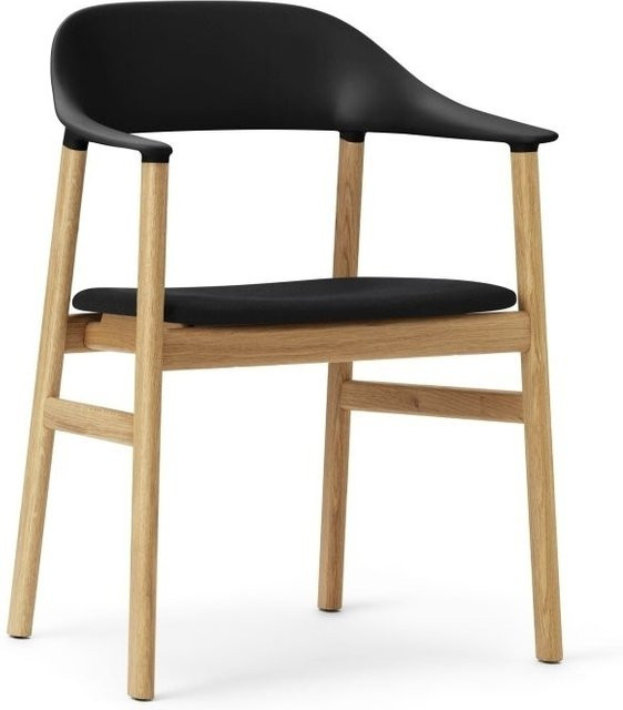 Normann Copenhagen Herit Armlehnstuhl in Schwarz aus Kunststoff und Schaumstoff - Bild 1