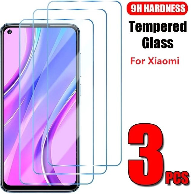 3er-Set Displayschutzfolie aus gehärtetem Glas für Xiaomi Redmi Note 11 12 Pro Plus 5G 9S 10S 11S Note 10 9 8 Pro 10C 9A, transparent - Bild 1