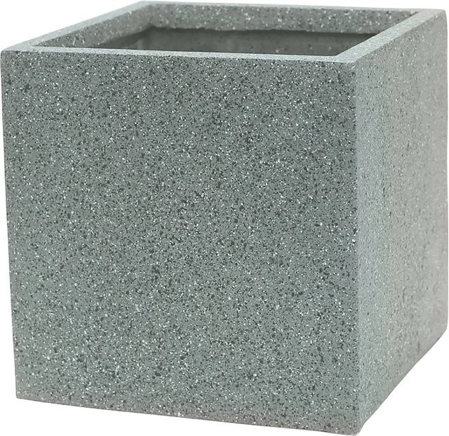 Pflanzgefäß Revens Fibreclay Hellgrau, B/T/H: 29 x 30 x 30 cm - Bild 1