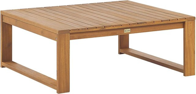 Beliani Gartentisch TIMOR aus Akazienholz in Braun, B/T/H: 90 x 75 x 35 cm - Bild 1