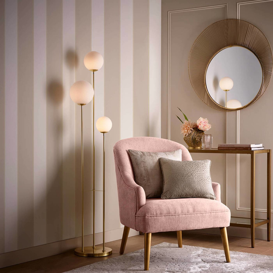 Clarke & Clarke Wallpaper Cosmopolis Linen in Gold, Silver und Beige mit abstraktem Textil-Design und mattem Finish - Bild 1