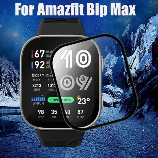 Displayschutzfolie Amazfit Bip Max, Silikon, transparent - Bild 1