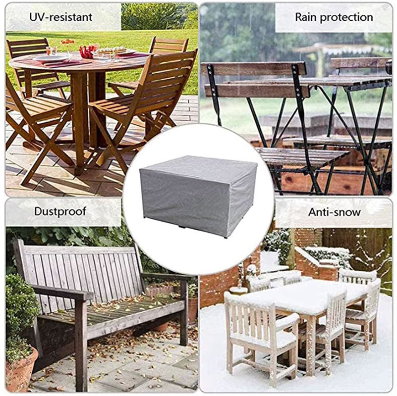 MY·BAKERMAN Wasserdichte Outdoor-Terrassenabdeckung aus Polyester in Schwarz - Bild 2