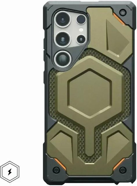 Spigen Monarch Pro Magnetische Kevlar Schutzhülle für Samsung Galaxy S25 Ultra, S24 Plus und S23 Plus in Grün - Bild 1