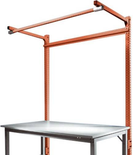 Manuflex Aufbauportal mit Ausleger ZB3843.2001 für UNIVERSAL + PROFI Spezial Grundtische, Farbe Orange, Nutzhöhe: 150 cm - Bild 1