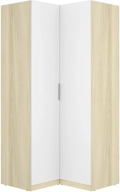 Kalony Eck-Kleiderschrank Modern Weiß B: 96,6 cm, T: 95,0 cm, H: 203,5 cm - Bild 1