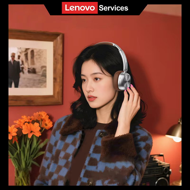 Lenovo LE600 Kabellose Over-Ear Bluetooth Kopfhörer mit Aktiver Geräuschunterdrückung ANC in Schwarz - Bild 3
