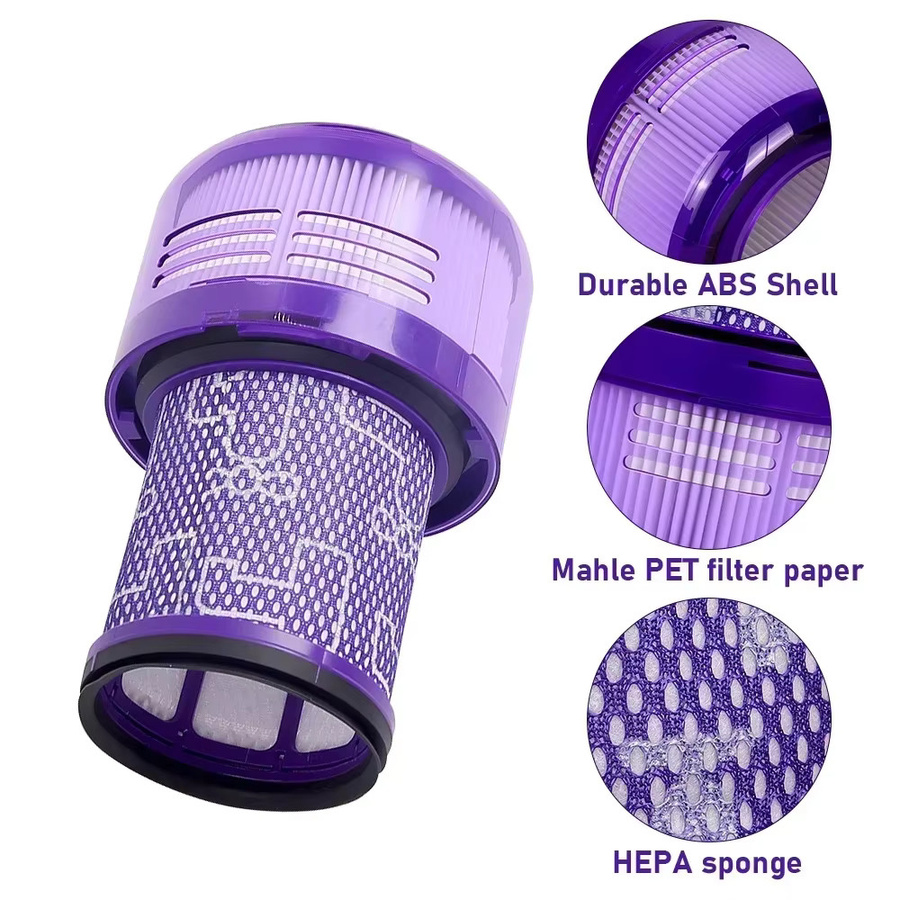 Waschbarer Ersatz-HEPA-Hinterfilter für Dyson V12 Slim und V12 Detect Slim SV20 Akku-Staubsauger in Purple - Bild 3