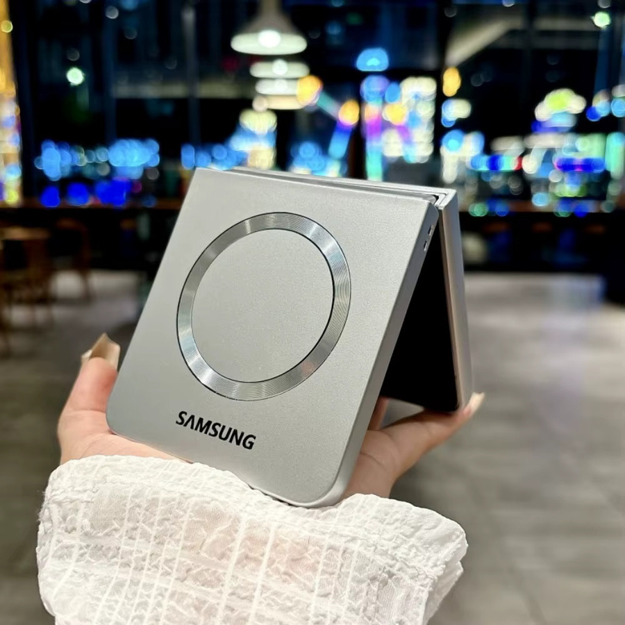 Flip 7 Ultra Magnetische Handyhülle für Samsung Z Flip 8 7 6 5 4 5G, Ultra Dünn und Kratzfest, Matte PC-Abdeckung, Farbe: Rot - Bild 4