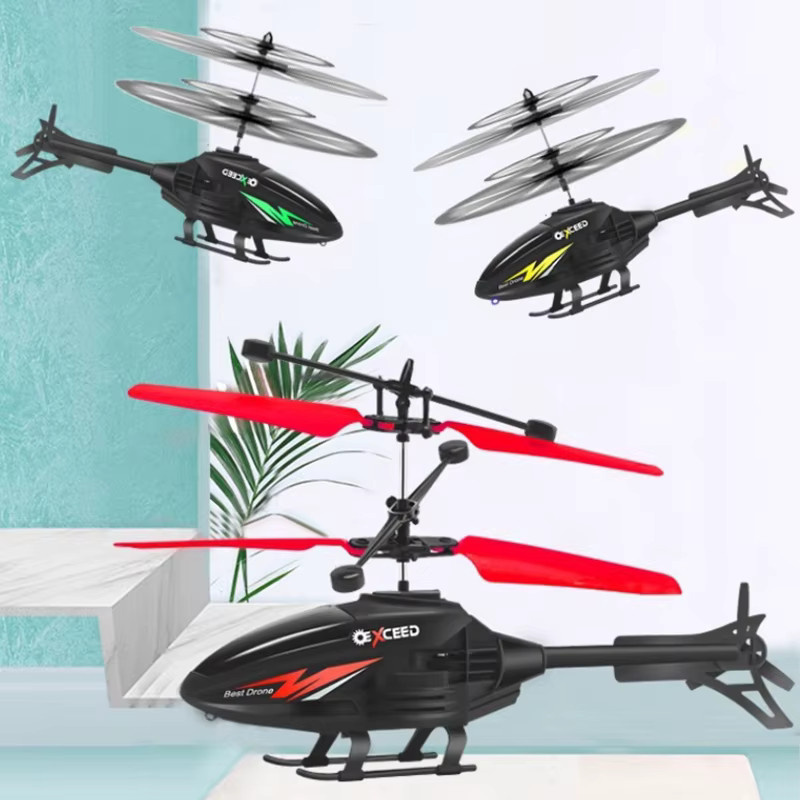 CONUSEA Rc Hubschrauber Drohne, LED, mit Fernbedienung, fallbeständig - Bild 5