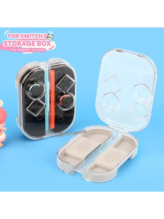 Hayoumon Transparente Aufbewahrungsbox für Nintendo Switch und Joycons als staubdichte Schutzhülle für dein Gaming-Zubehör - Bild 2
