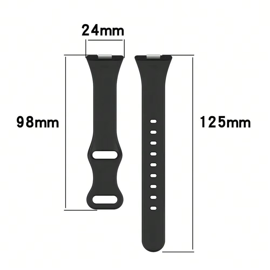 Huawei Uhrenarmband Silikon, Schwarz, für Watch Fit 4Pro/4/3 - Bild 1