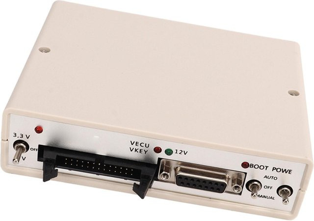 Kkmoon ECU-Gerätebox mit vollständigen Adaptern und 3 Schaltern, J2534 ECU-Programmierer Powerbox für ECU Openport, Weiß - Bild 1