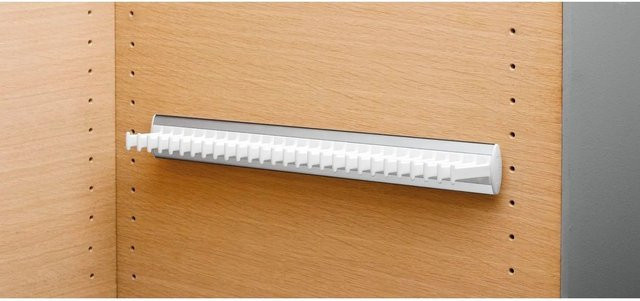 Servetto Krawattenhalter Modell D aus Aluminium und Kunststoff in Weiß - Bild 1