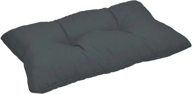 Beautissu Xluna Loungekissen Rücken Graphitgrau B: 70 cm, H: 40 cm, T: 12 cm - Bild 1