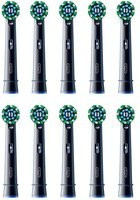 Oral-B Cross Action Aufsteckbürsten für elektrische Zahnbürsten, 10 Stück, Schwarz - Bild 1
