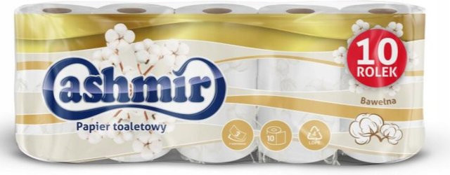 Toilettenpapier, 10 Rollen, 3-lagig, Kaschmir - Bild 1