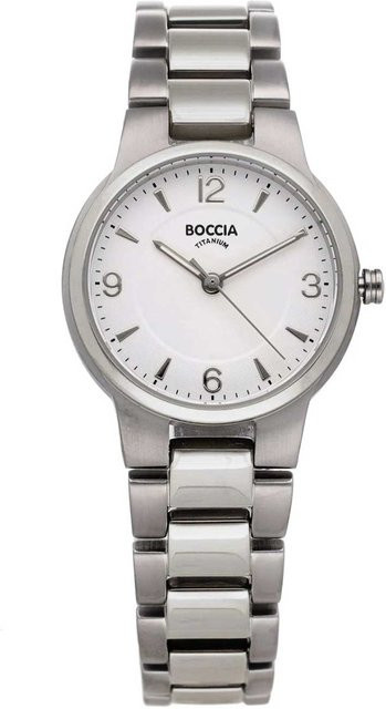 Boccia Damenuhr, Titanium, Quarz, 28 mm, Weiß, 5 ATM - Bild 1