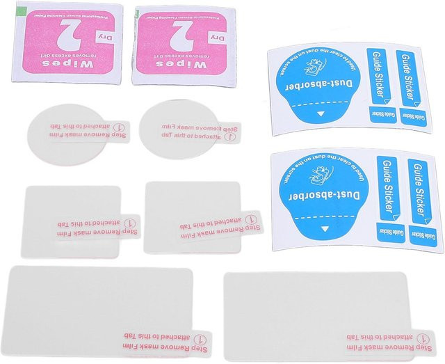 Koogeelife 2er Set Bildschirmschutzfolie und Linsenschutz für Action 5pro in Weiß und Transparent - Bild 1