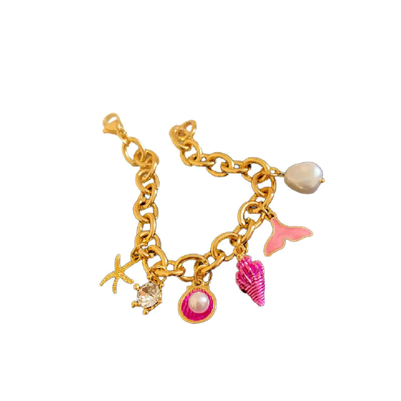 DREJEW Armband, Perle, Messing, Gold, Unisex, Vintage - Bild 4