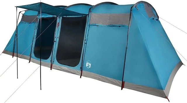 Furnicato Familienzelt Tunnelzelt Blau, B/T/H: 698 x 315 x 205 cm - Bild 1