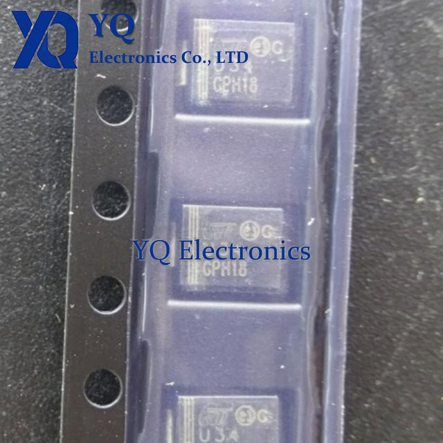 10er Set STPS340U A40V Schottky-Diode im DO214AA Gehäuse in Schwarz - Bild 1