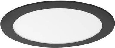 Brumberg LED-Einbauleuchte Schwarz rund IP44 aus Aluminium und PMMA - Bild 1
