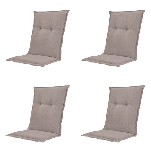 Madison Auflage Basic 4er-Set rechteckig in Taupe-Beige, UV-beständig und waschbar - Bild 2
