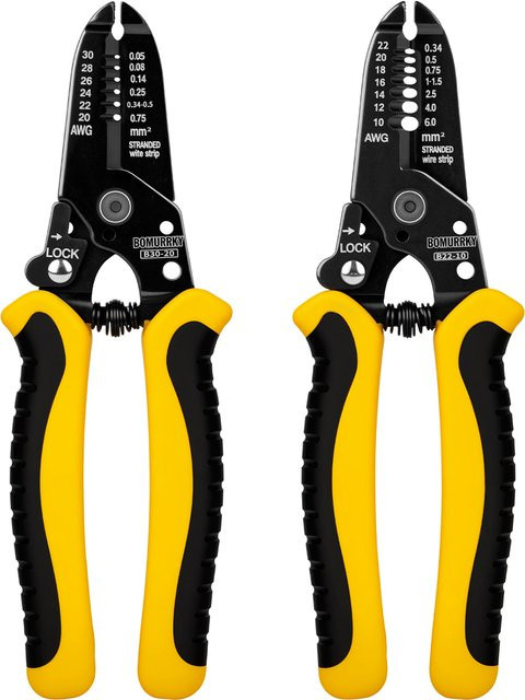 Bomurphy 6-in-1-Abisolierwerkzeug professioneller Multifunktions-Kabelabisolierer und Crimper für elektrische Arbeiten - Bild 1