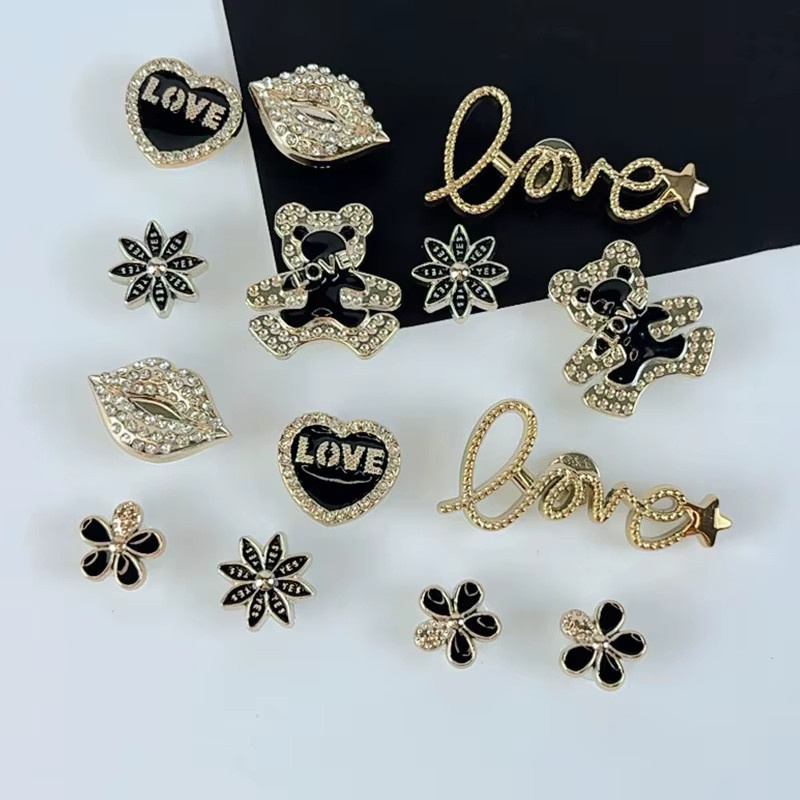 FHLDING Schuh-Charm-Set, Gold, Kristall, Verspielt - Bild 4