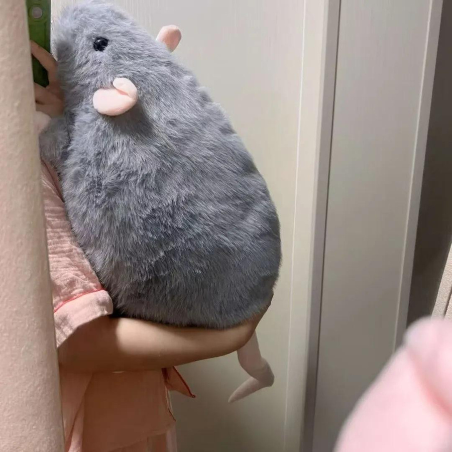 YIRAN Maus Puppe Plüsch, 40cm, Tierfigur - Bild 2