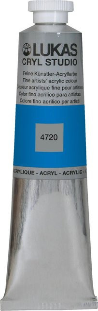 Lukas Cryl Studio Premium-Acrylfarbe Cyan 75 ml - Bild 1
